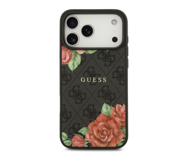 Guess 4G Flowers Print MagSafe do iPhone 17 Pro czarny - 1365496 - zdjęcie 3